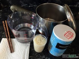 What you need for cooking white rice on stove top