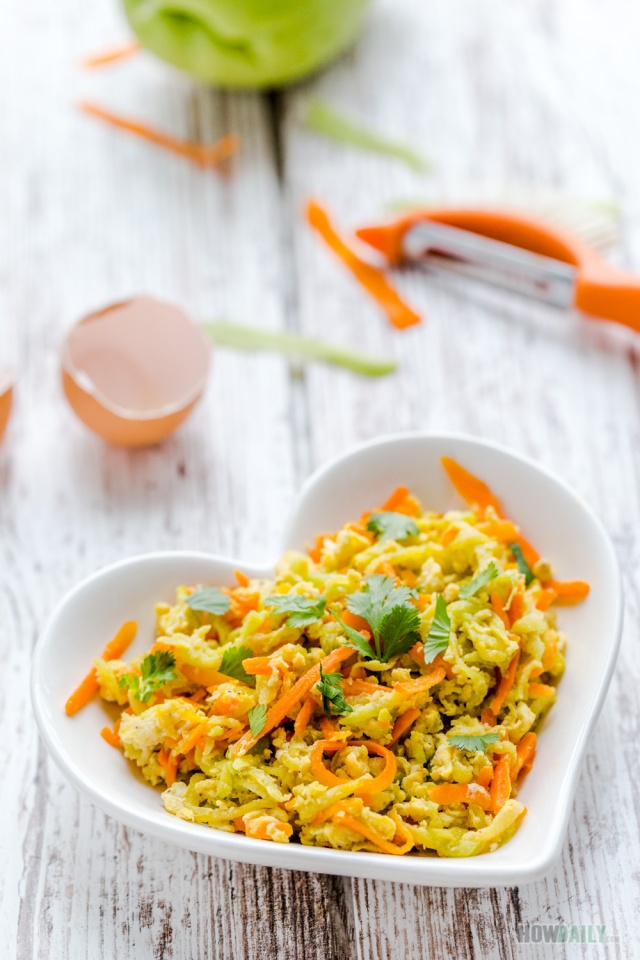 Chayote squash stir fried