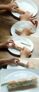 How to roll Vietnamese spring rolls
