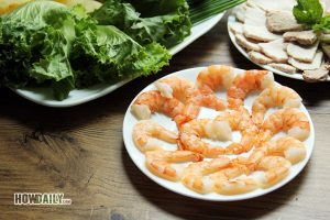 Shrimp for Vietnamese spring rolls