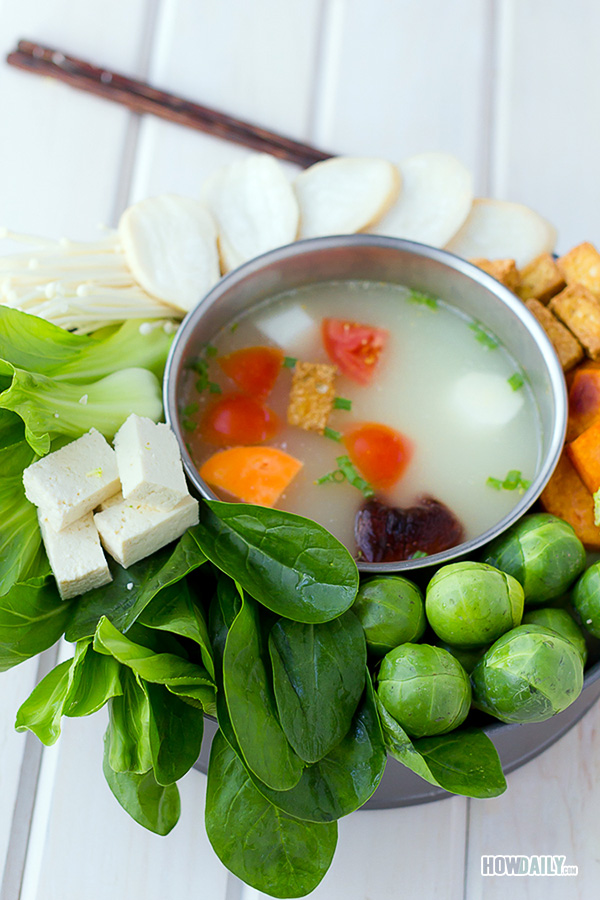 Warming up the winter time with a vegan hot pot