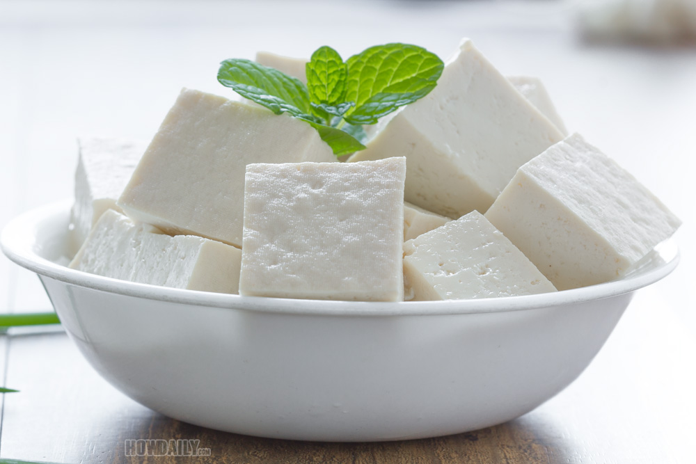 Tofu in a bowl