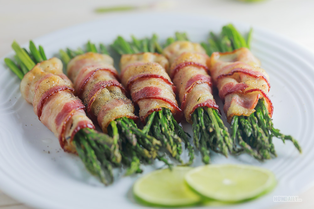 Crispy Roasted Bacon-Wrapped Asparagus Recipe