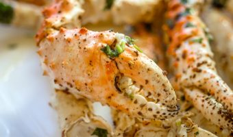 Oven Baked crab legs