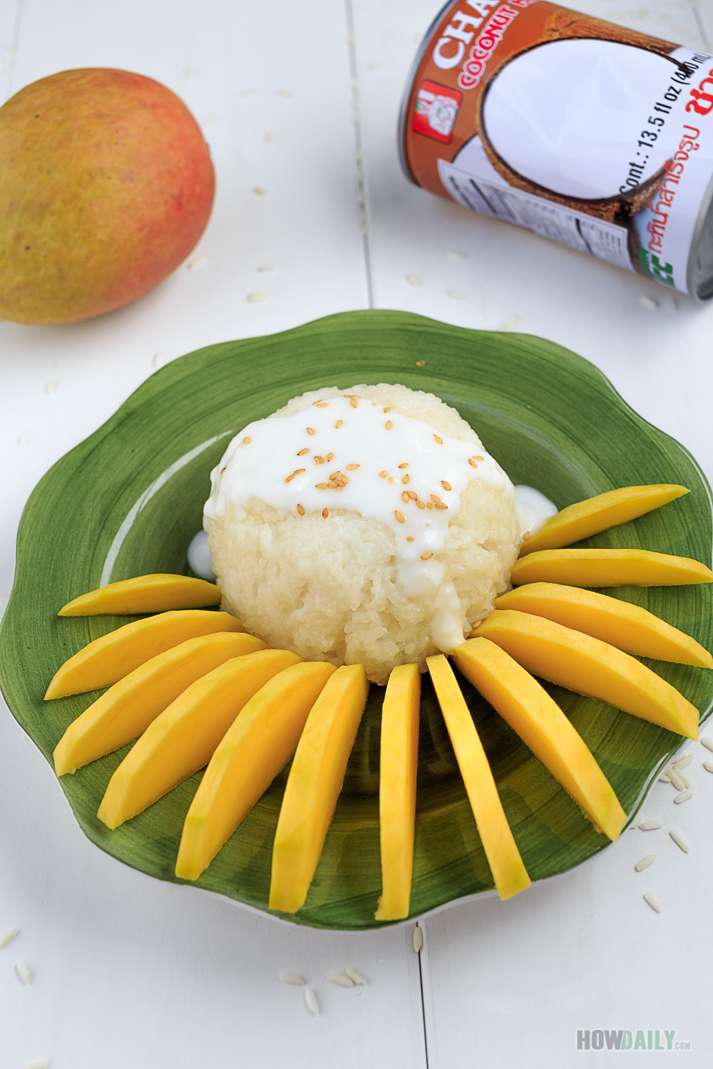 Thai Coconut Sticky Rice Pudding with Mango Recipe