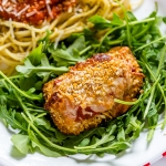 Crispy grilled chicken Parmesan