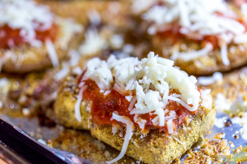 Grilled chicken with parmesan cheese