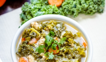 Paleo chicken kale soup