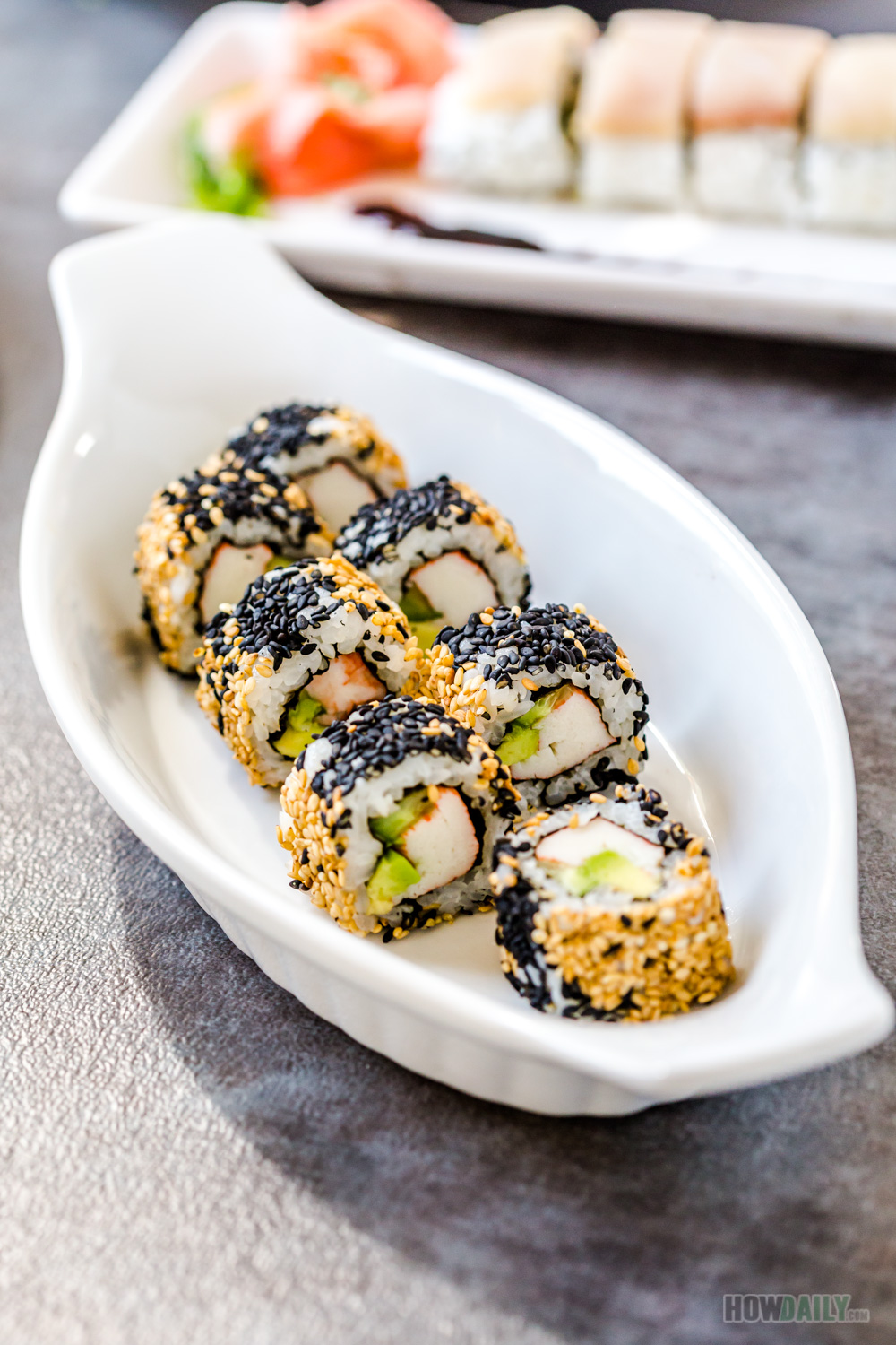 California Sushi Roll with Extra Sesame Recipe (Vegan &amp; Fully Cooked)