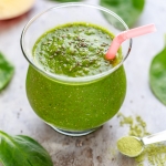 green tea apple spinach smoothie