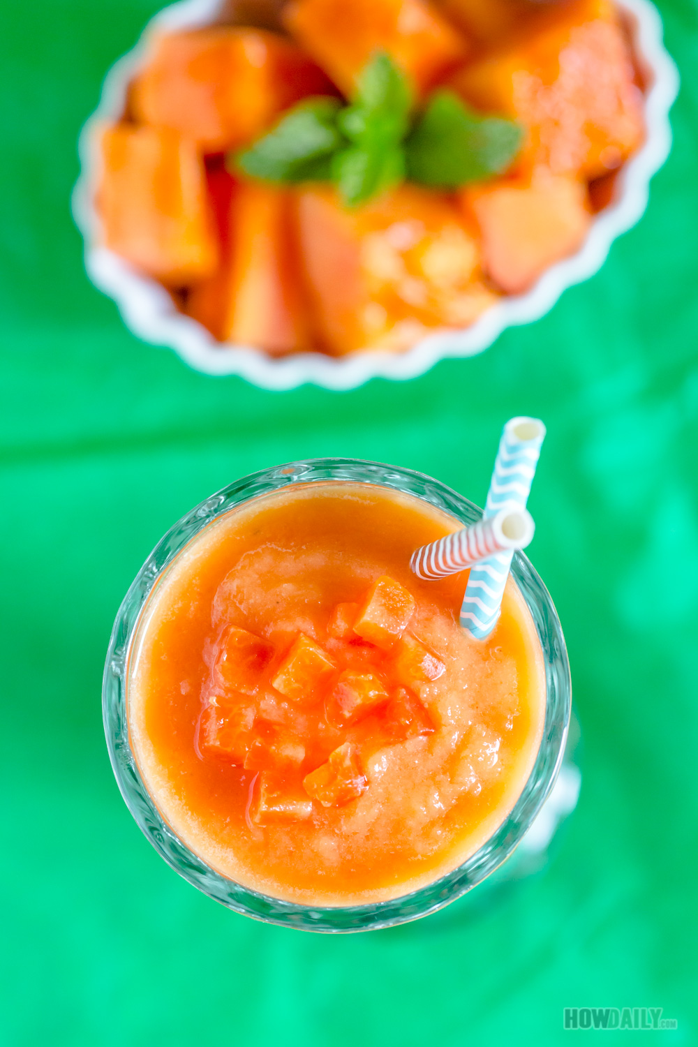 Vietnamese Papaya Smoothie Recipe (Sinh To Du Du)