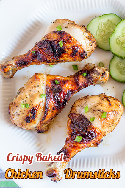 Crispy Baked Chicken Drumsticks (Simple Recipe) | Fluster Buster