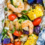 shrimp and vegetable foil packets