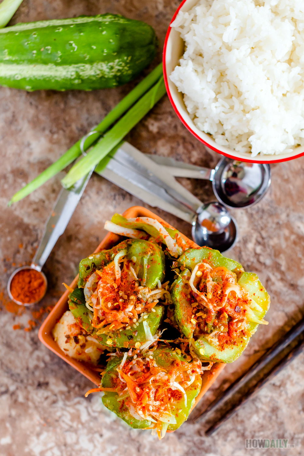 Korean Cucumber Kimchi Recipe - Stuffed & Fermented for a Delicious Taste