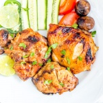 Grilled chicken marinade dish