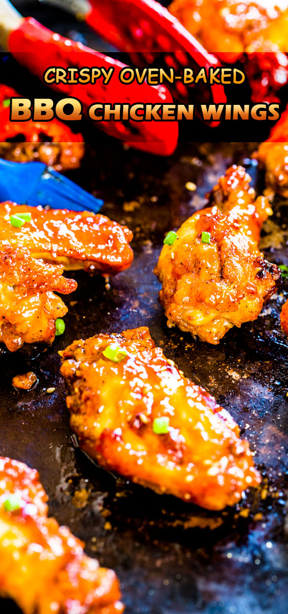 Crispy Oven-baked BBQ Chicken Wings
