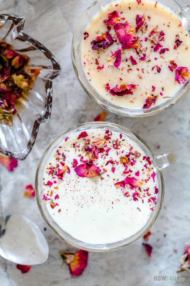 Rose caramel tea cups