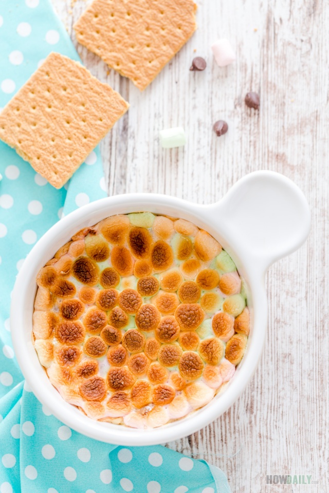 Baked s'mores dip