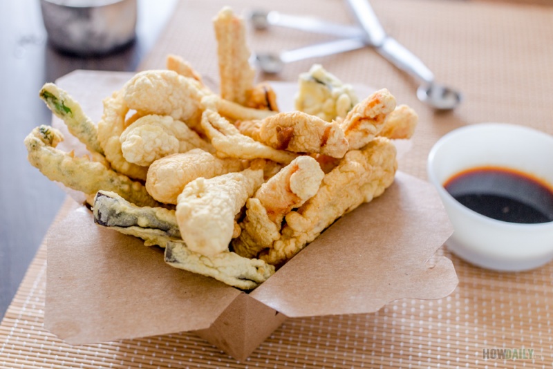 Crispy tempura batter