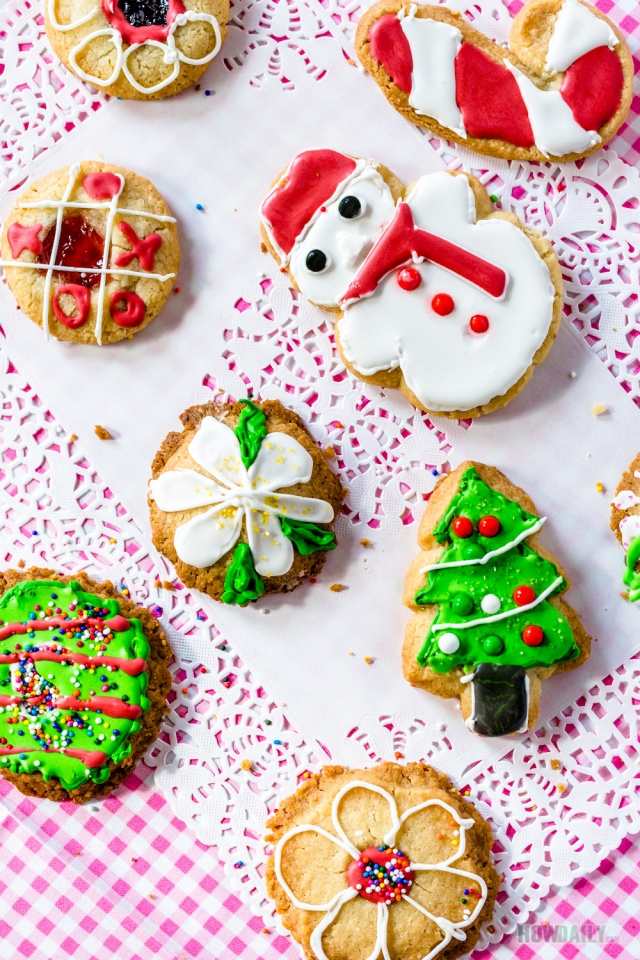 Holiday thumbprint cookies