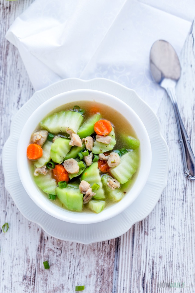 Easy Chayote Squash Chicken Soup