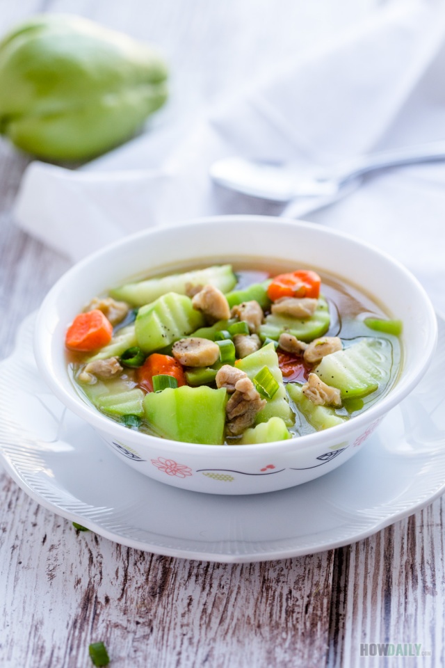 Chayote Squash Chicken Soup Recipe