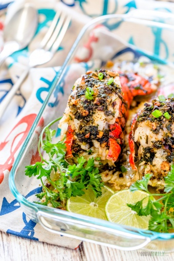 Lobster Stuffed with Crab Meat