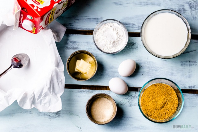 Fried milk ingredients