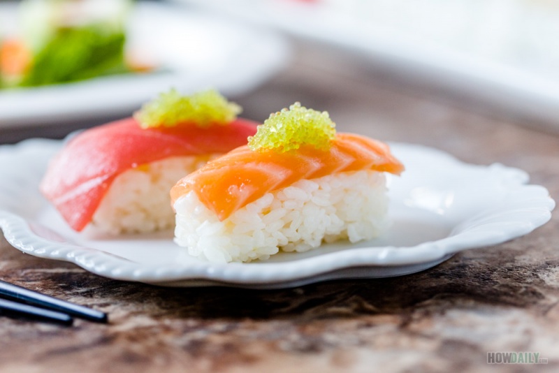 Japanese nigiri sushi