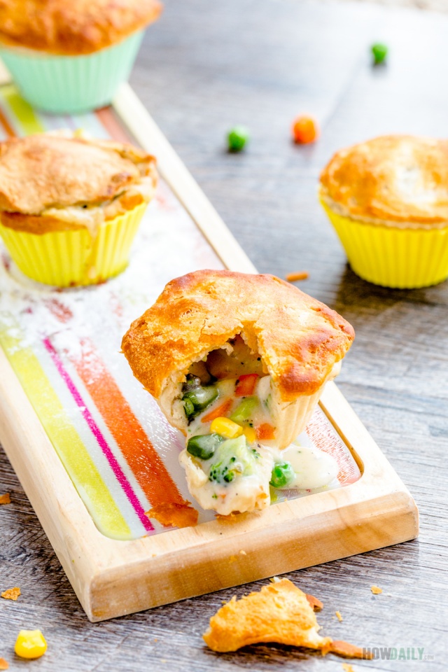 Mini chicken pot pie