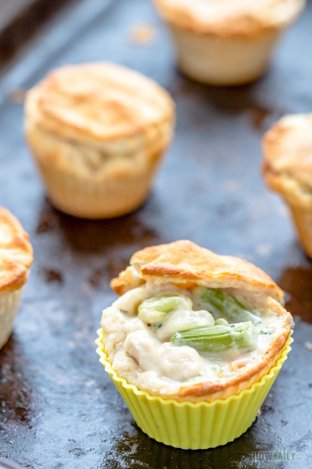 Tasty mini chicken pot pies