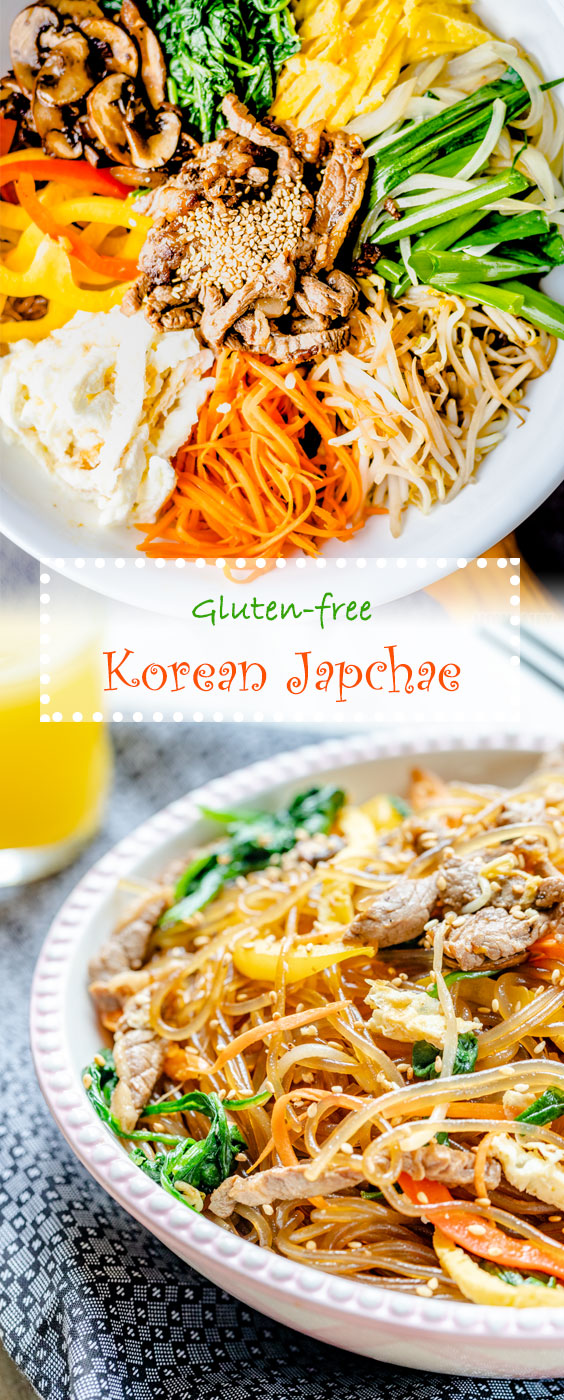 Korean Japchae Recipe - Mixed Glass Noodle on HowDaily.com