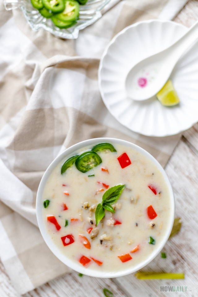 Clam lemongrass chowder