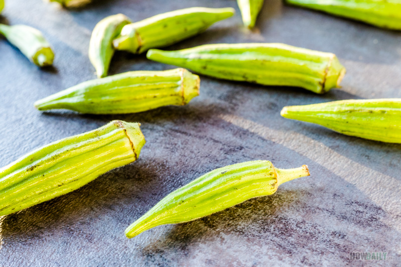 Okra vegetable