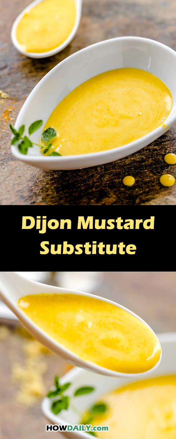Make your own Dijon mustard with similar sweet-tangy and spicy taste | #Recipe by HowDaily.com