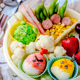 Angry Birds Trio Onigiri Rice Balls Recipe for Back-to-school Bento ...