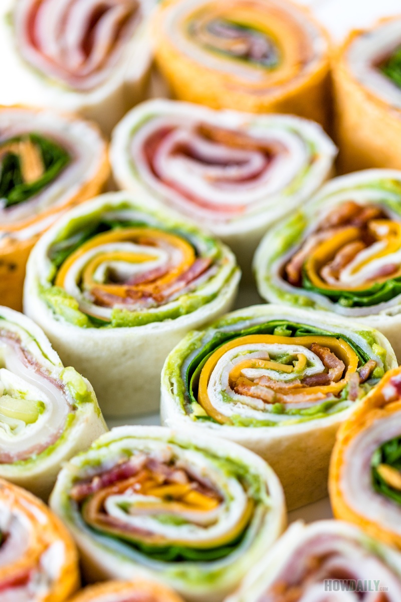 Italian Pinwheels Recipe with Cream Cheese & Avocado Variation