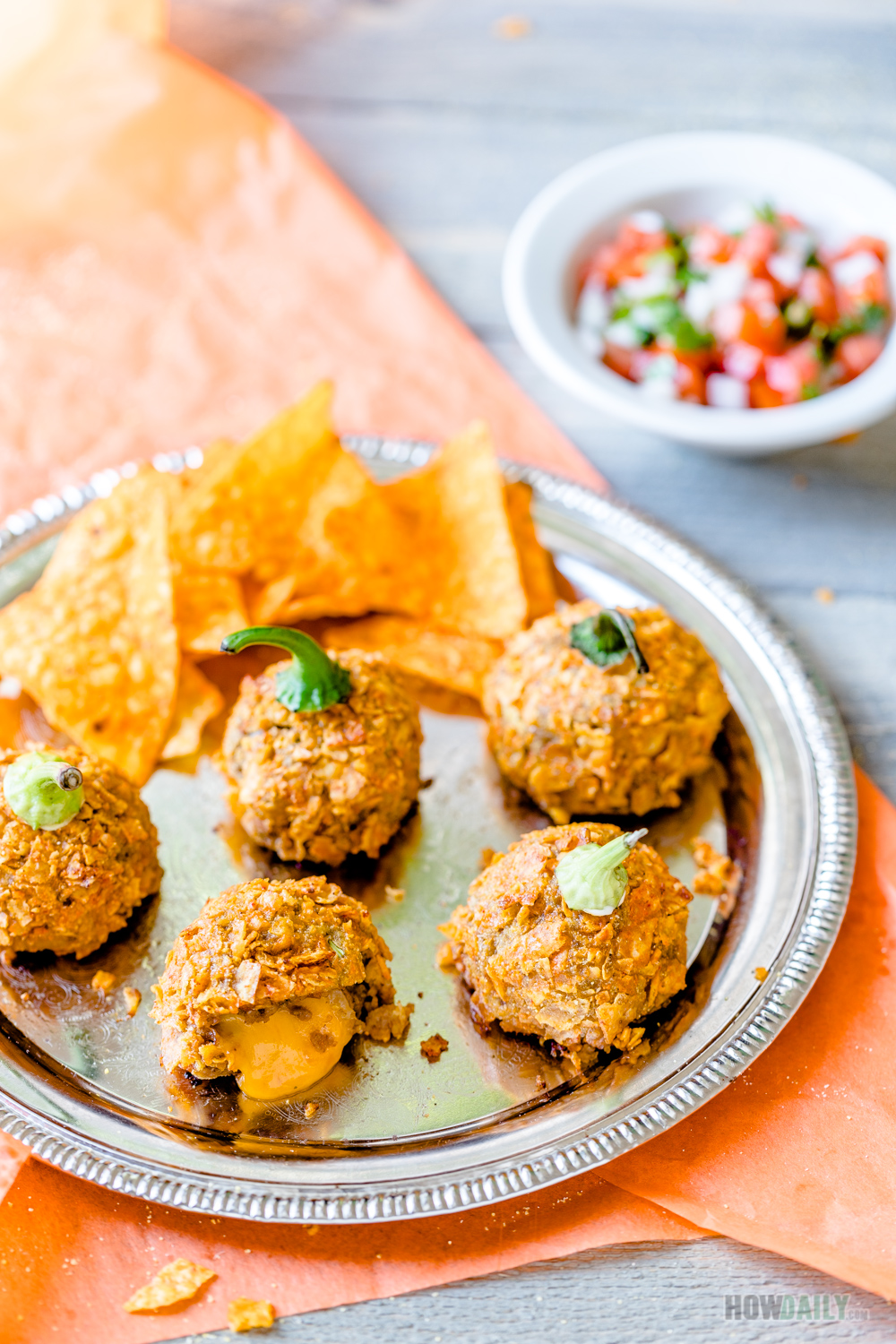 Nacho Cheddar Cheese Bombs Recipe - Fun Finger Food for Halloween Party