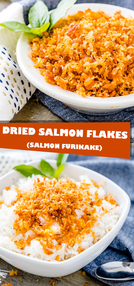 An easy recipe for salmon flakes that are dried and super tasty