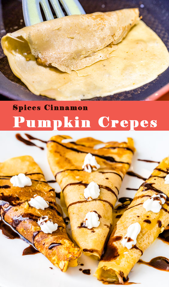 Simple Recipe for Spices Cinnamon Pumpkin Crepes