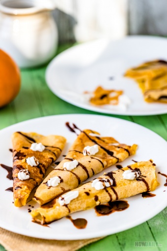 Pumpkin crepes