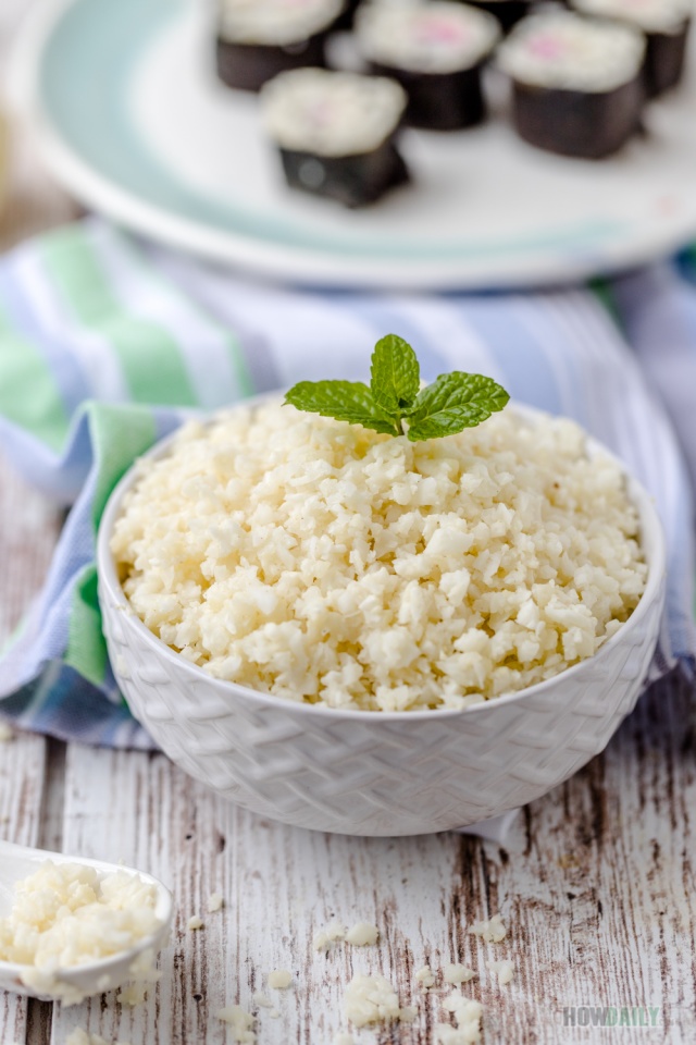 Cauliflower rice recipe by How Daily