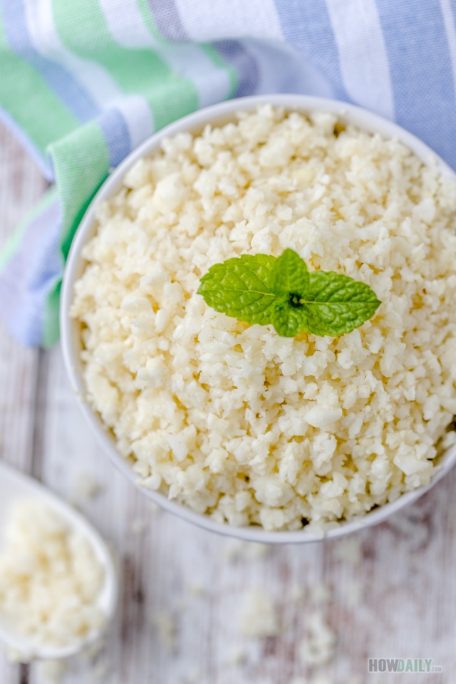 Healthy cauliflower rice