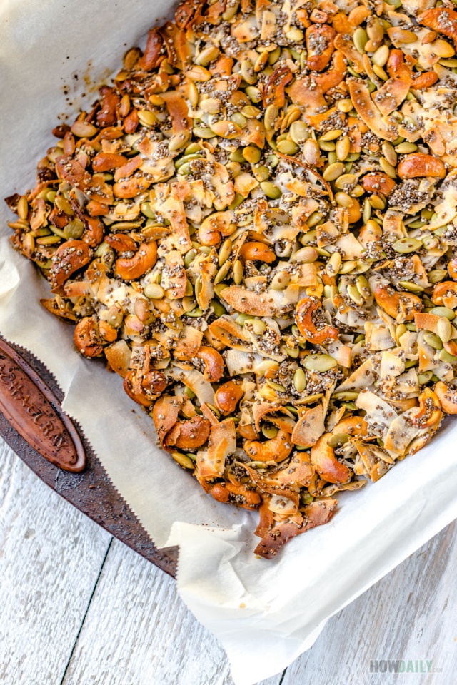 Baked Coconut Clusters with Seeds & Nuts