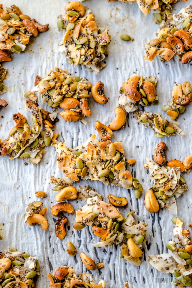 Coconut clusters with super seeds and nuts