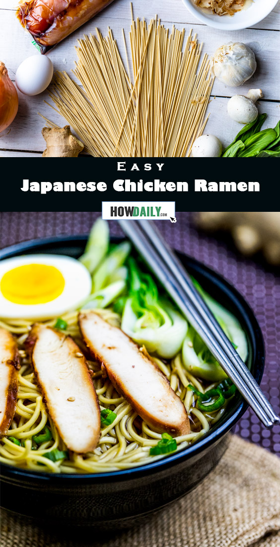 Easy way to cook Japanese chicken ramen