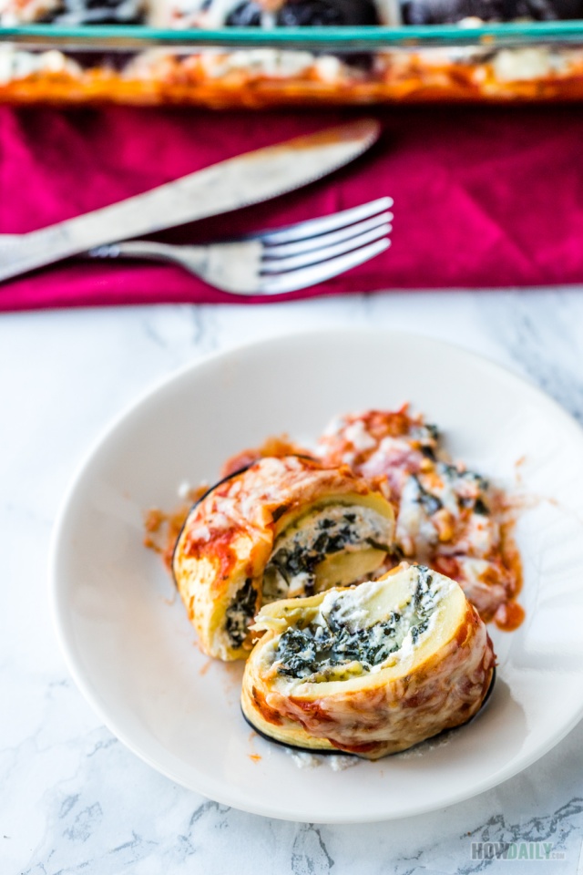 Skinny eggplant rollatini recipe by HowDaily