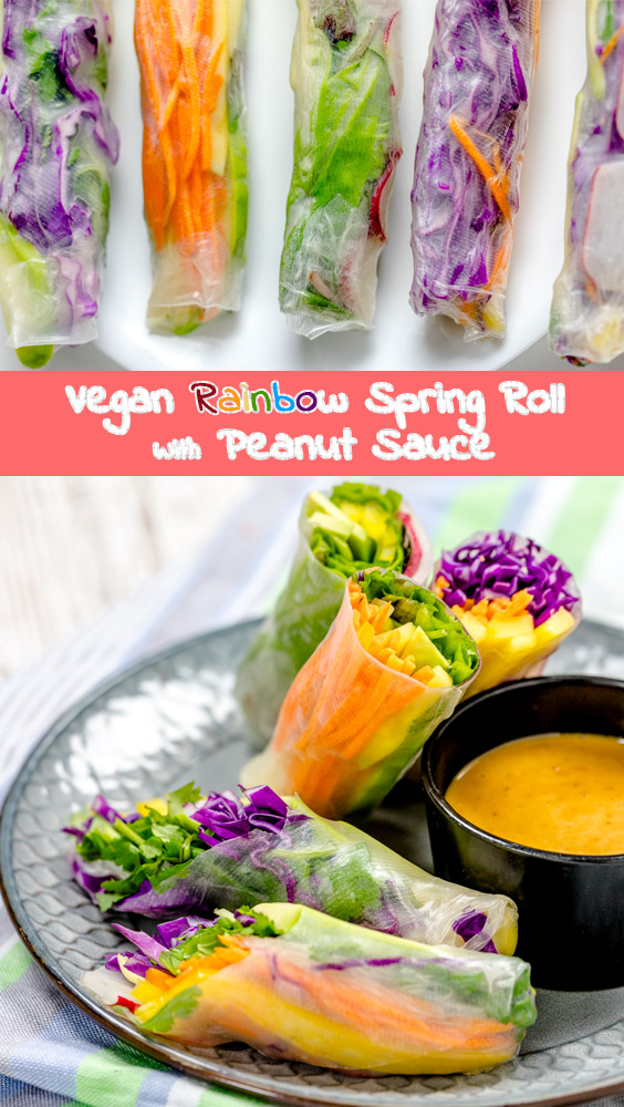 Healthy Vegan Spring Rolls With Peanut Sauce - Recipe by HowDaily