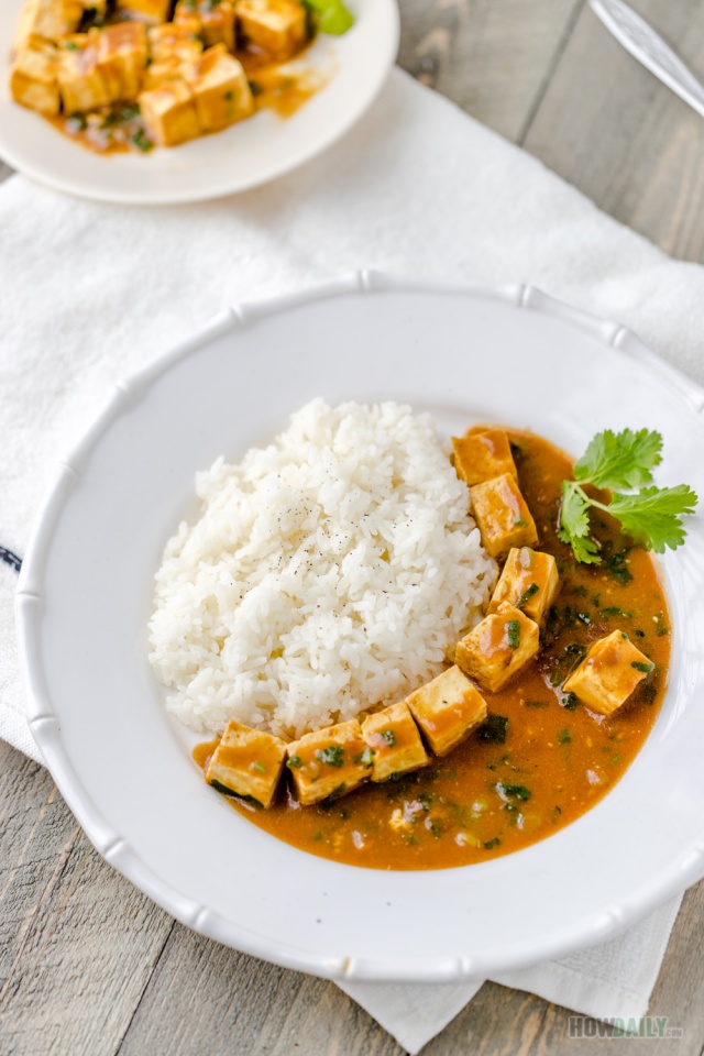 Simple tofu curry