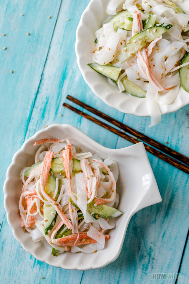 Korean shirataki noodle salad